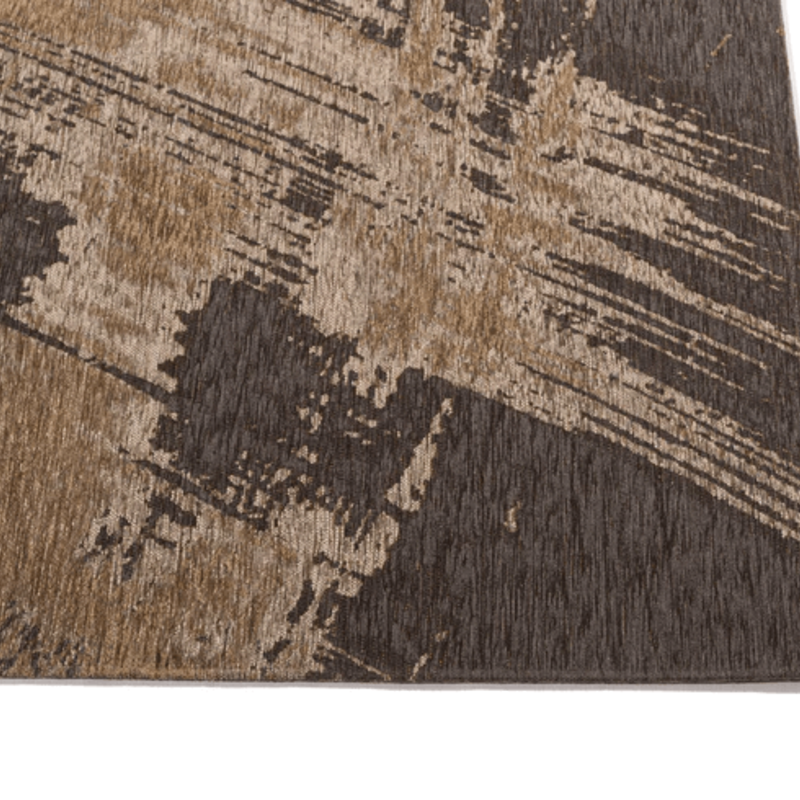 Jairo 17 - Vintage vloerkleed in bruine kleurstelling