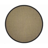 Floorpassion Premium 16 - Rond sisal vloerkleed in natuurlijk kleurstelling.