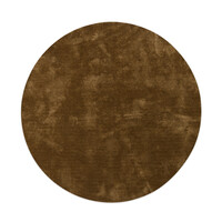 Floorpassion Sandro 54 - Rond velours vloerkleed Olive Green