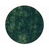 Floorpassion Ross 53 - Rond hoogpolig vloerkleed in blauw/groene kleurensamenstelling