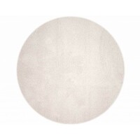 Floorpassion Liv 11 - Rond hoogpolig vloerkleed in zuiver Wit