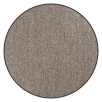 Floorpassion  Luxor 23 - Rond wollen vloerkleed Grijs / Bruin gemêleerd