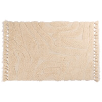 Floorpassion Wallace Waves 12 - Carved wollen vloerkleed in gebroken wit kleursamenstelling