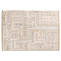 Floorpassion Cecil Crystal 13 - Wollen Carved Vloerkleed in Beige Kleursamenstelling