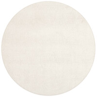 Floorpassion Destino 09 - Rond hoogpolig vloerkleed in Witte kleursamenstelling