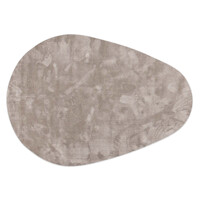 Fred van Leer Mystic Drop 21 -  Modern Druppelvormig Hoogpolig vloerkleed in Chalk Grey