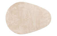 Mystic Drop 11 -  Modern Druppelvormig Hoogpolig vloerkleed in Ivory White