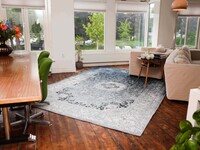 Faded Muscat Touch Grey - Uniek vintage vloerkleed in Blauw/Grijs kleurstelling