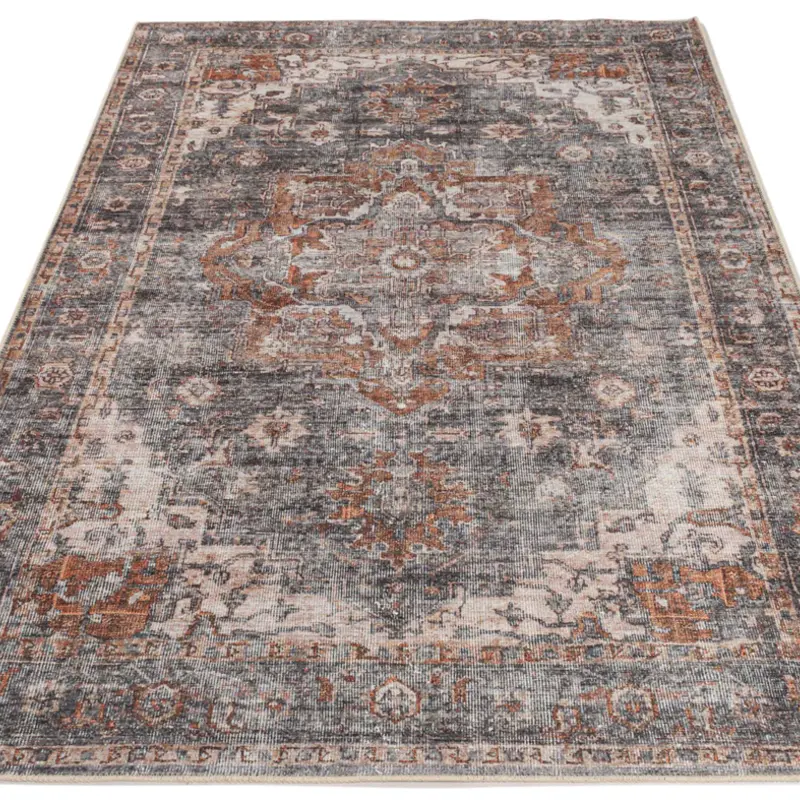 Motifi - Uniek vintage vloerkleed in Roestbruine kleurstelling