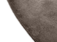 Royce 23 - Velours vintage vloerkleed Rond in Natural Grey