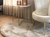 Fay Soft Beige - Rond vloerkleed zacht