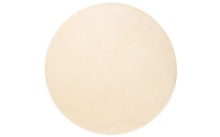 Frisco 11 - Rond effen vloerkleed in ivory white