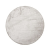 Floorpassion Frisco 21 - Rond effen vloerkleed in chalk grey