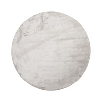 Floorpassion Frisco 21 - Rond effen vloerkleed in chalk grey