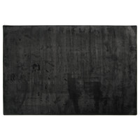 Floorpassion Frisco 25 - Zacht effen vloerkleed in carbon black