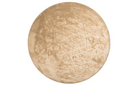 Frisco 12 - Rond effen vloerkleed in beige/zand
