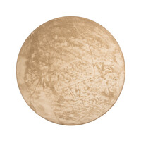Floorpassion Frisco 12 - Rond effen vloerkleed in beige/zand