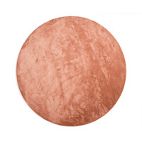 Floorpassion Frisco 41 - Rond effen vloerkleed in soft pink