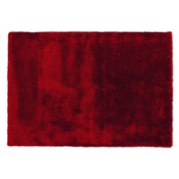 Floorpassion Ross 45 - Hoogpolig vloerkleed in donkerrode kleursamenstelling