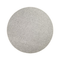 Floorpassion Natural Life 20 Lichtgrijs - Rond vloerkleed wollen look met noppenstructuur