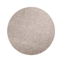 Floorpassion Natural Life 18 Wit/Bruin - Rond vloerkleed wollen look met noppenstructuur