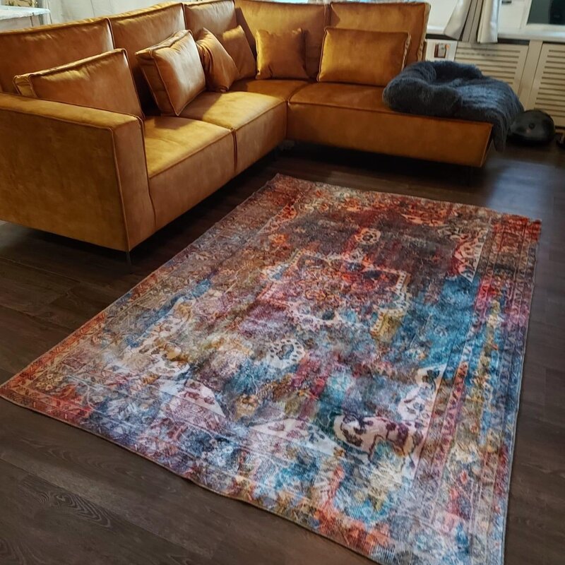 Aster - Uniek vintage vloerkleed in Multi kleurstelling