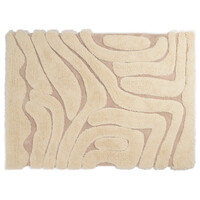 Fred van Leer Brera 12 - Luxe carved vloerkleed in crème kleurstelling