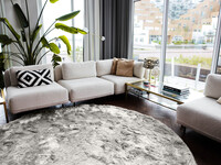 Harmony - Rond hoogpolig vloerkleed in Soft Cream