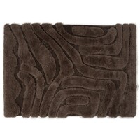 Fred van Leer Brera 18 - Luxe carved vloerkleed in bruine kleurstelling