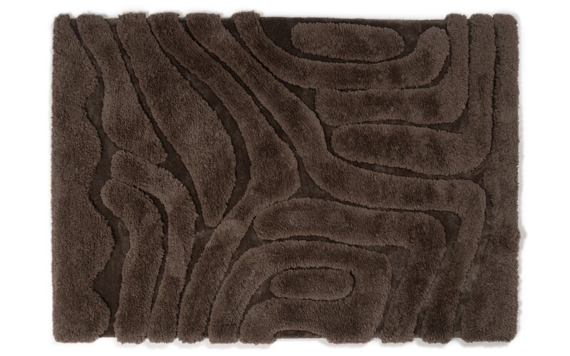 Brera 18 - Luxe carved vloerkleed in bruine kleurstelling