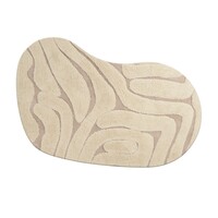 Fred van Leer Brera 12 - Vloerkleed met een carved patroon in Organische Vorm