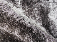 Ross 26 - Uniek hoogpolig ovaal vloerkleed in antraciet/grijze kleursamenstelling