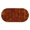 Floorpassion Ross 63 - Uniek hoogpolig ovaal vloerkleed in Oranje/Bruine  kleursamenstelling