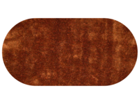 Ross 63 - Uniek hoogpolig ovaal vloerkleed in Oranje/Bruine  kleursamenstelling