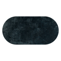 Floorpassion Ross 32 - Prachtig hoogpolig ovaal vloerkleed in petrol kleursamenstelling