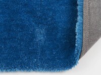 Ross 33 - Prachtig hoogpolig ovaal vloerkleed in blauwe garensamenstelling