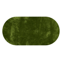 Floorpassion Ross 52 - Prachtig hoogpolig ovaal vloerkleed in groene kleursamenstelling