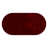 Floorpassion Ross 44 - Prachtig hoogpolig ovaal vloerkleed in rode mix kleurensamenstelling
