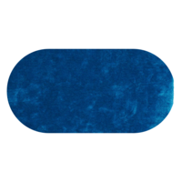 Floorpassion Ross 33 - Prachtig hoogpolig ovaal vloerkleed in blauwe garensamenstelling