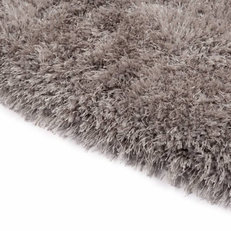 Ross 21 - Uniek hoogpolig ovaal vloerkleed in grijze kleurstelling