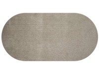 Ross 16 - Uniek hoogpolig ovaal vloerkleed in beige/grijze kleurensamenstelling