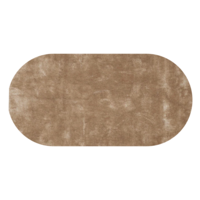 Floorpassion Ross 13 - Prachtig hoogpolig ovaal vloerkleed in beige/bruine kleursamenstelling