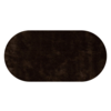 Floorpassion Ross 19 - Prachtig hoogpolig ovaal vloerkleed met donkerbruine garensamenstelling
