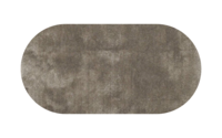 Ross 21 - Uniek hoogpolig ovaal vloerkleed in grijze kleurstelling