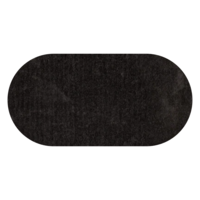 Floorpassion Ross 24 - Prachtig hoogpolig ovaal vloerkleed in antraciet