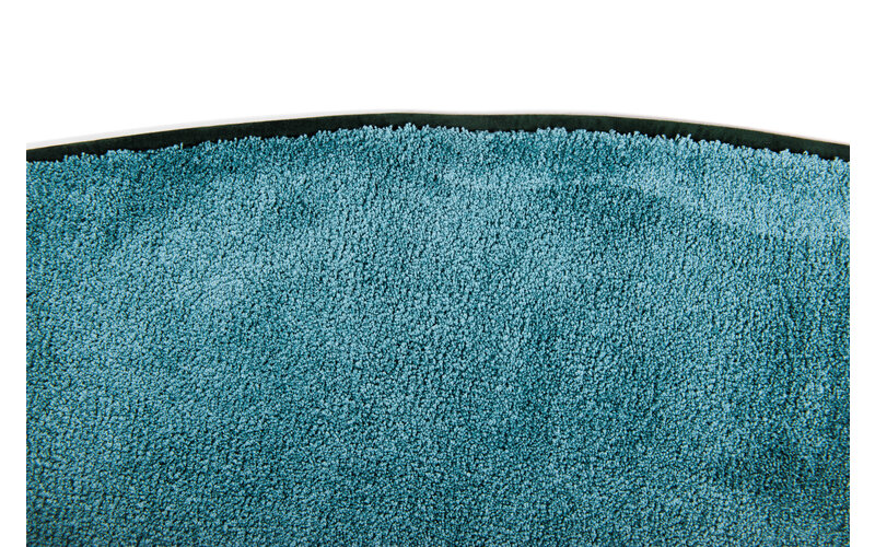 Frisco 32 - Rond effen vloerkleed in turquoise
