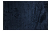 Frisco 35 - Zacht effen vloerkleed in dark blue