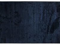 Frisco 35 - Zacht effen vloerkleed in dark blue