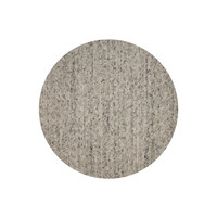 Frans Molenaar Beach Life 22 - Rond  Wollen vloerkleed in Lichtgrijze kleurstelling