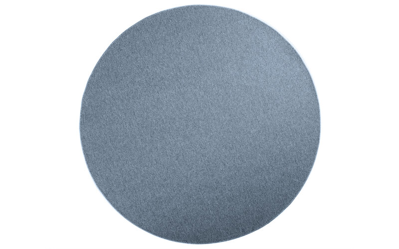 Firenze 32 - Rond laagpolig vloerkleed in Blauwe kleurstelling